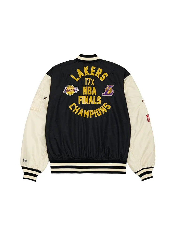 LOS ANGELES LAKERS X ALPHA X NEW ERA L-2B BOMBER JACKET sold by Alpha Industries product image thumbnail 2