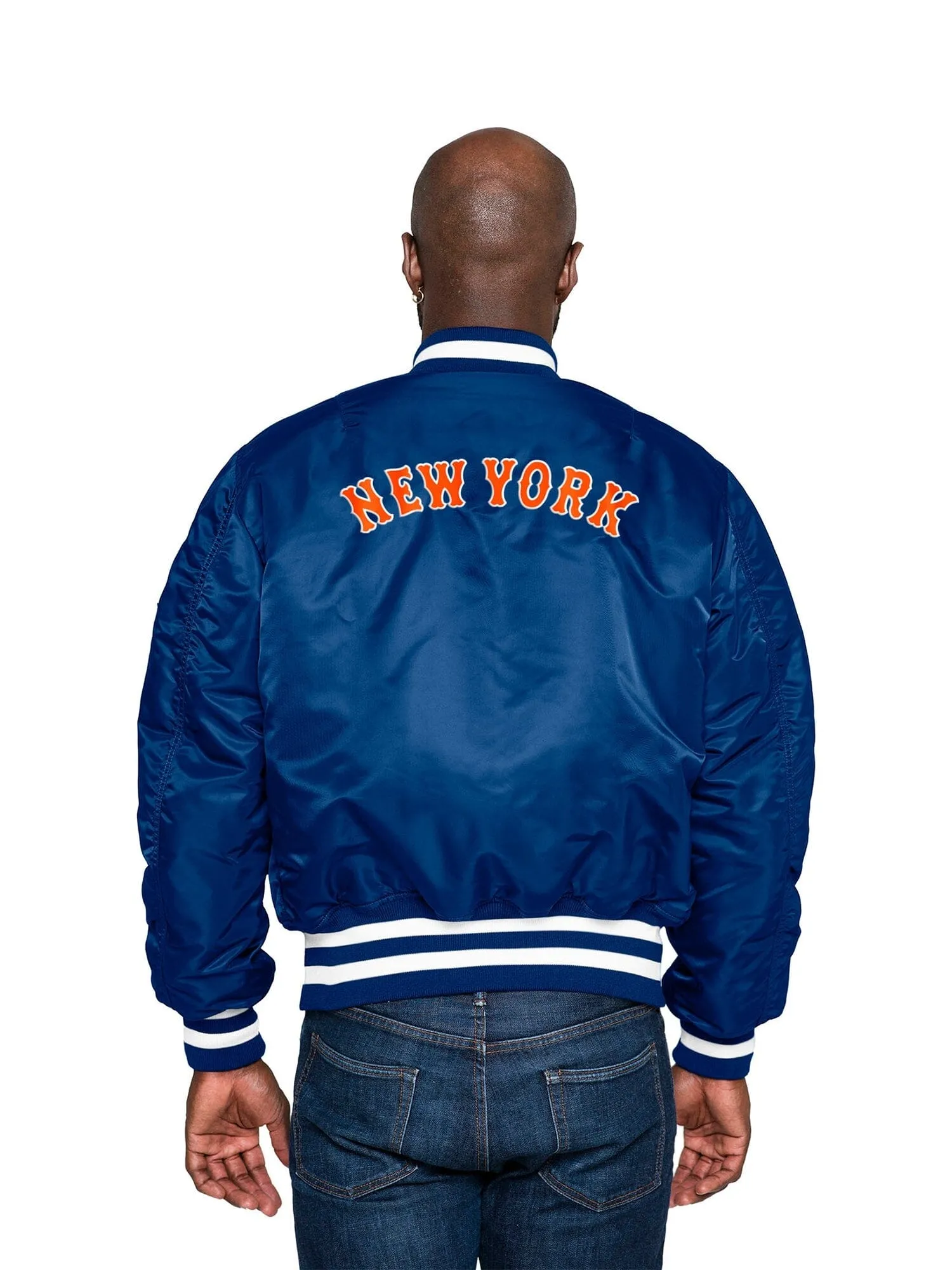 NEW YORK METS X ALPHA X NEW ERA MA-1 BOMBER JACKET sold by Alpha Industries product image thumbnail 3