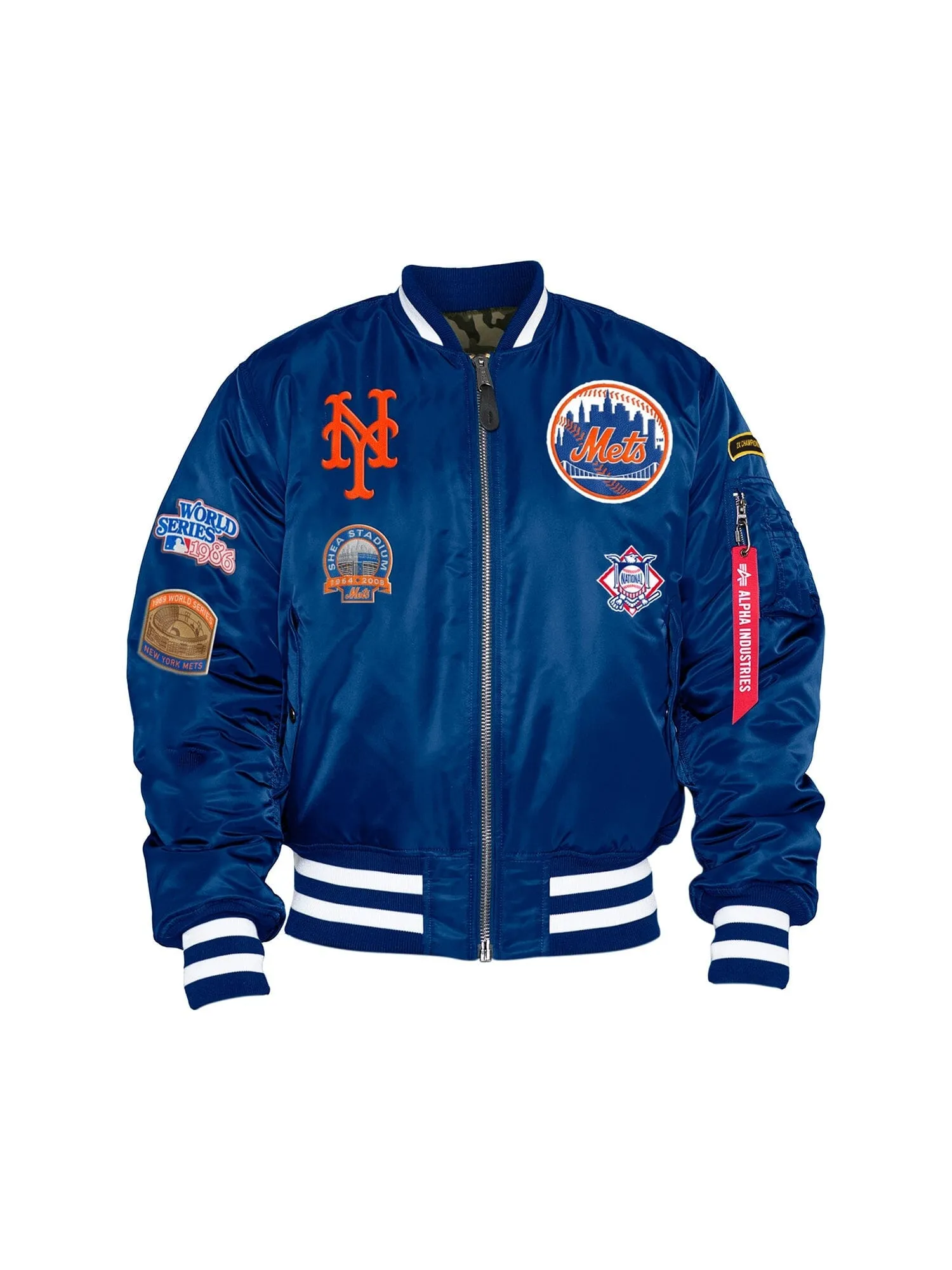 NEW YORK METS X ALPHA X NEW ERA MA-1 BOMBER JACKET sold by Alpha Industries