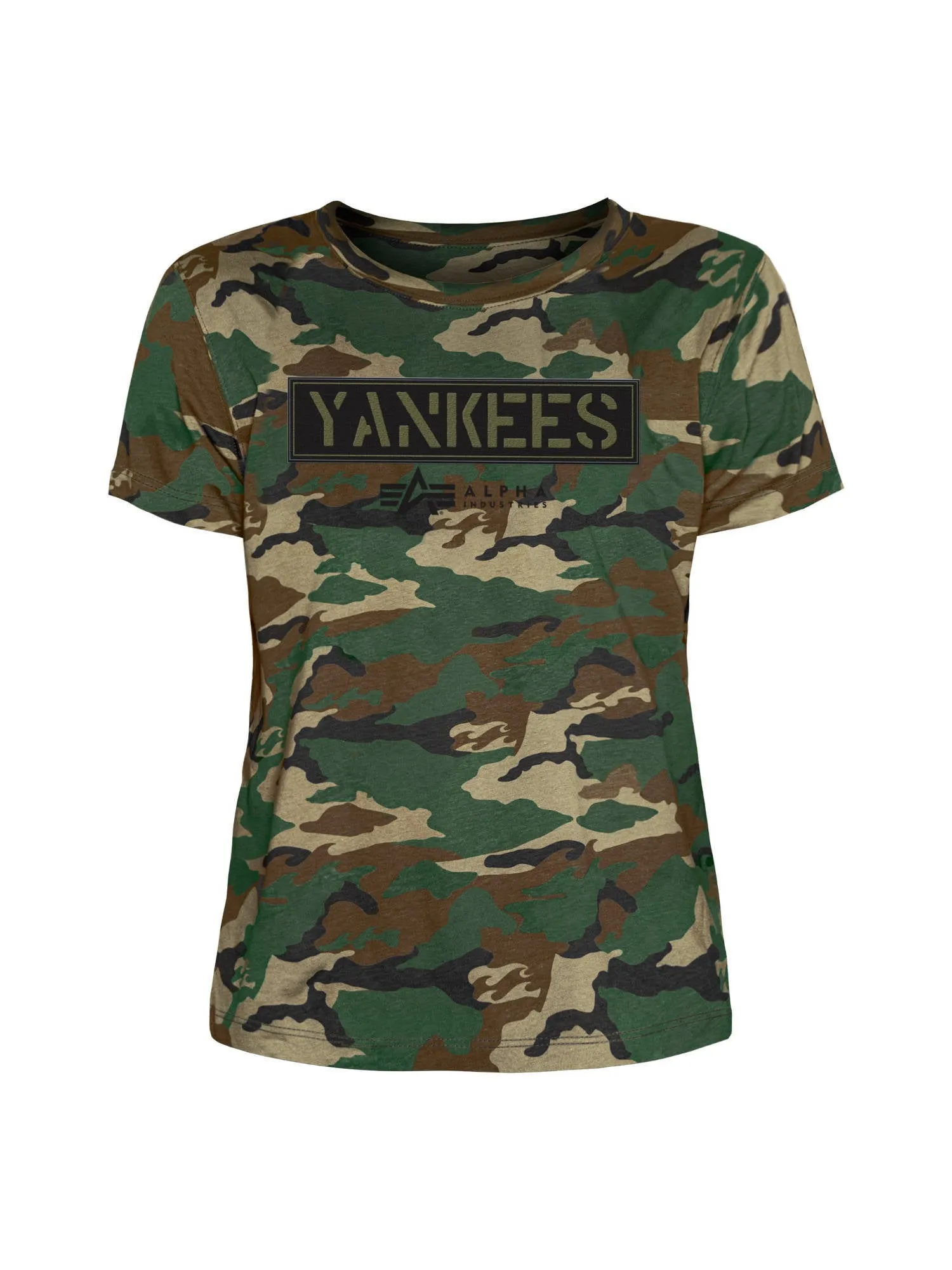 WOMEN'S NEW YORK YANKEES X ALPHA X NEW ERA CAMO T-SHIRT sold by Alpha Industries product image thumbnail 2