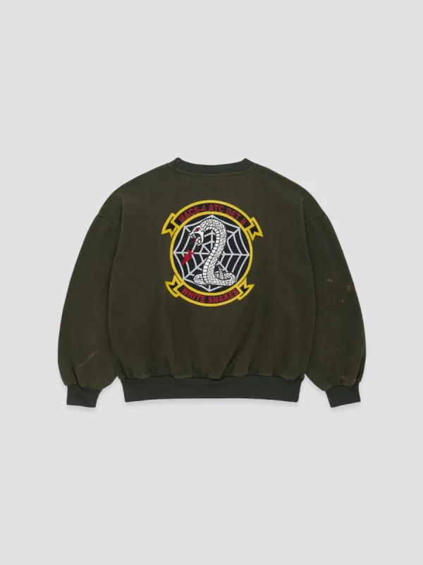 US MARINE CORPS 90s WHITE SNAKES SWEAT sold by Alpha Industries