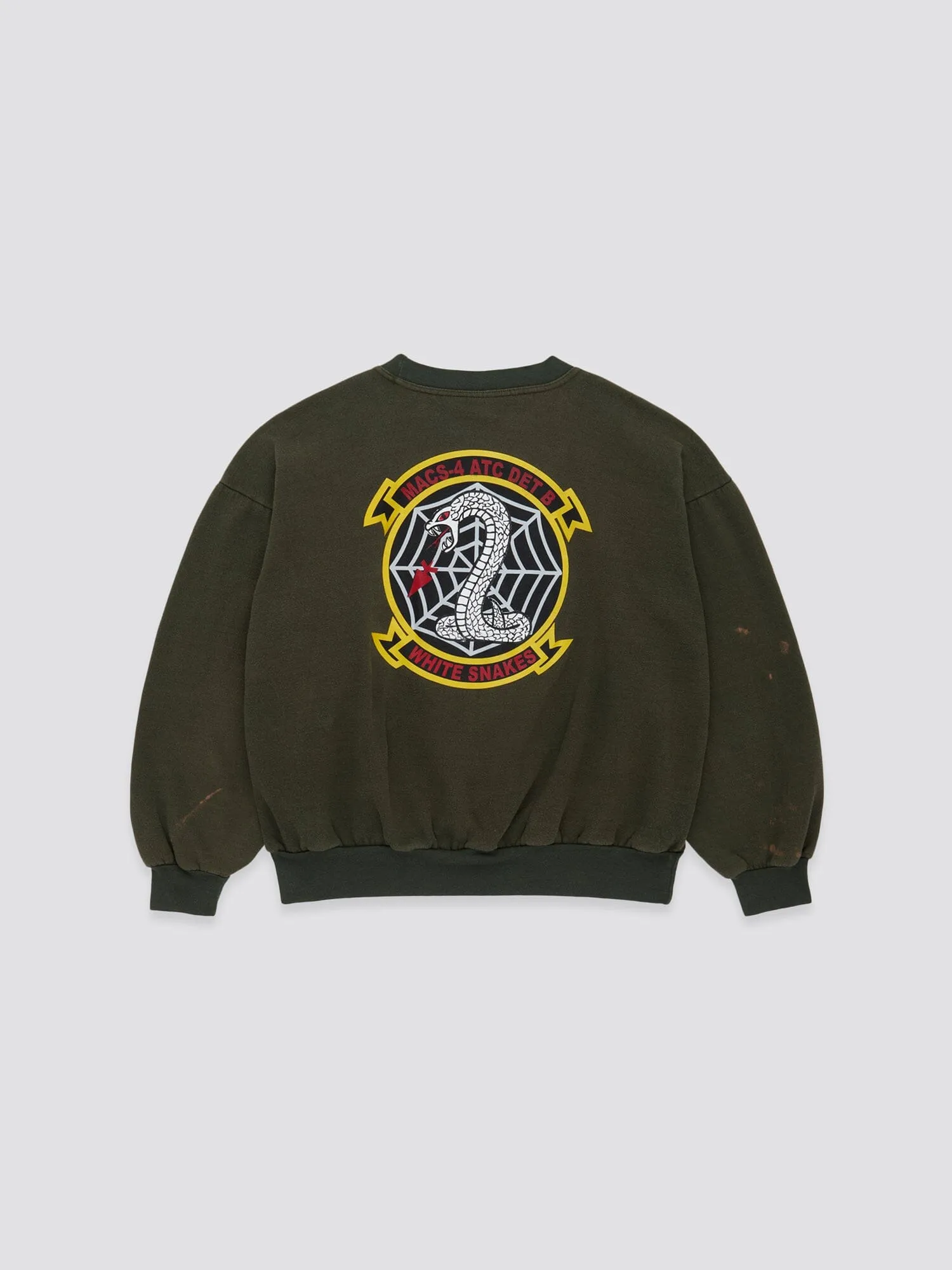 US MARINE CORPS 90s WHITE SNAKES SWEAT sold by Alpha Industries