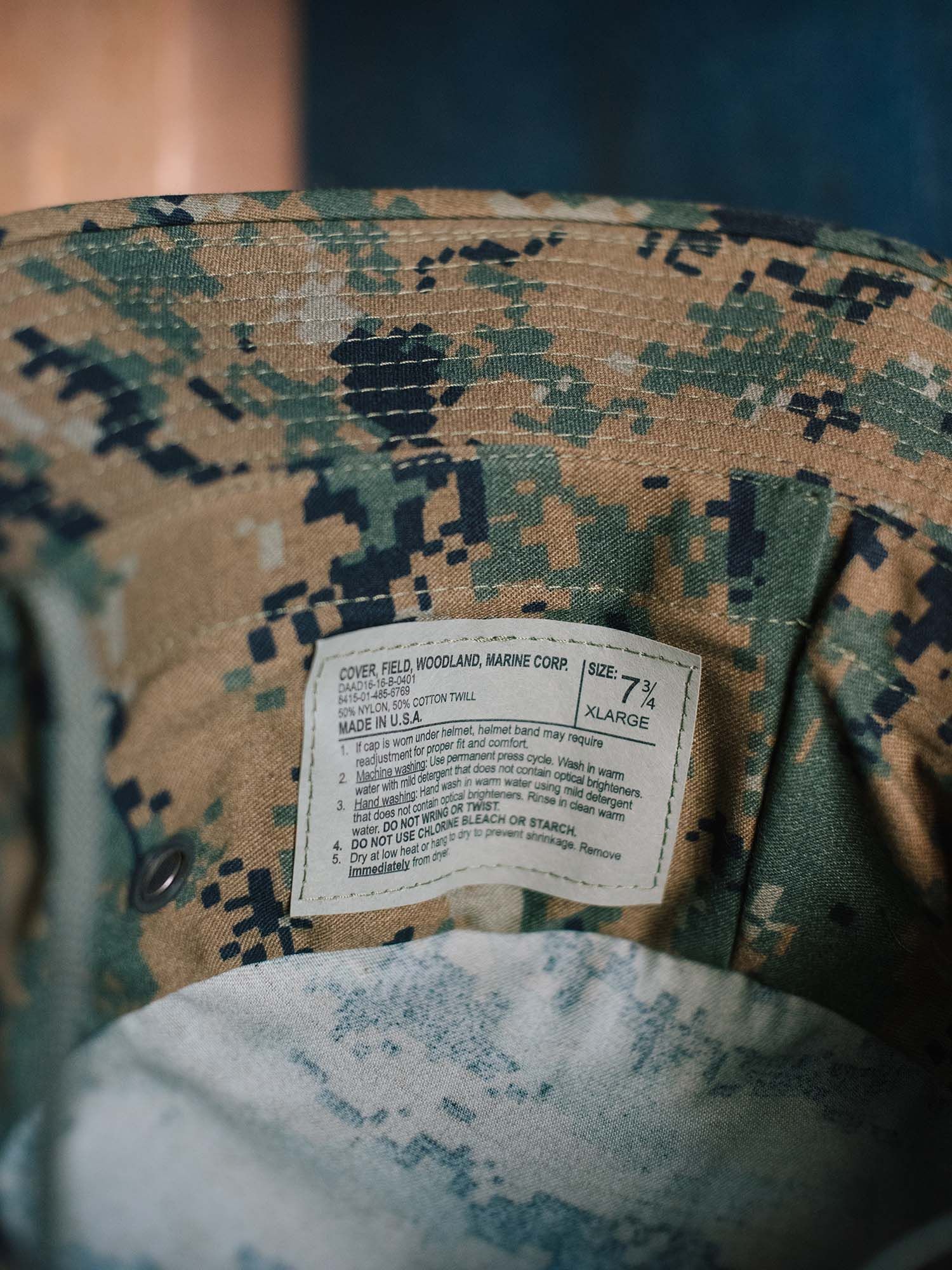 DEADSTOCK USMC MARPAT BOONIE HAT sold by Alpha Industries product image thumbnail 3