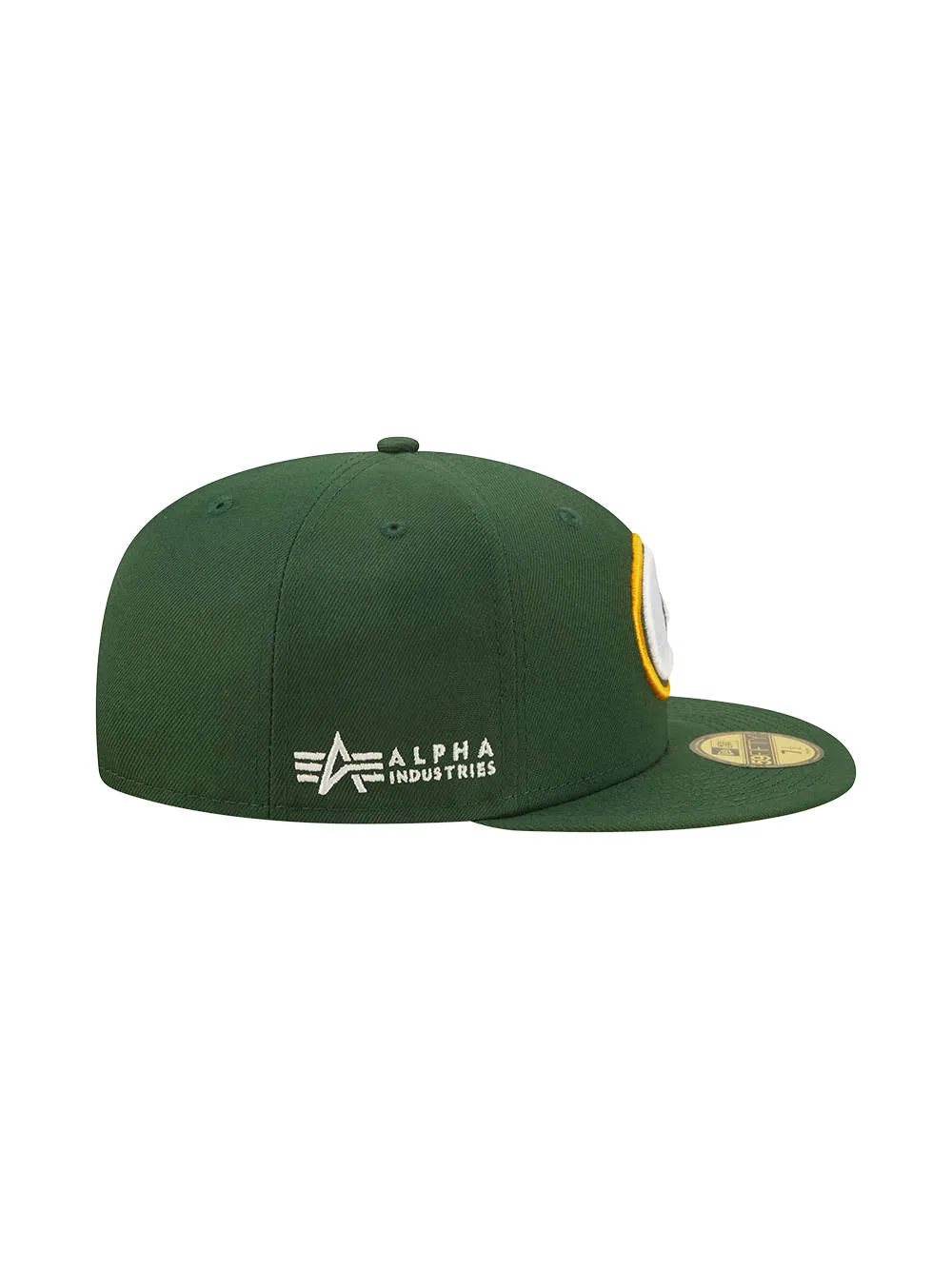 GREEN BAY PACKERS X ALPHA X NEW ERA 59FIFTY FITTED CAP sold by Alpha Industries product image thumbnail 5
