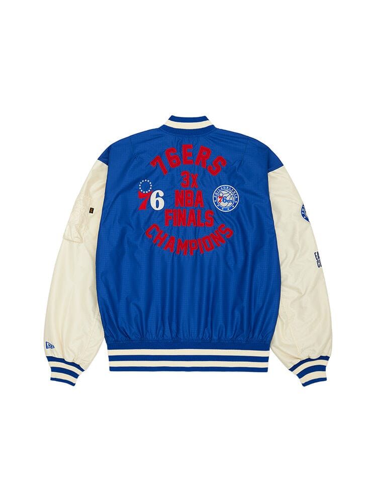 PHILADELPHIA 76ERS X ALPHA X NEW ERA L-2B BOMBER JACKET sold by Alpha Industries product image thumbnail 2