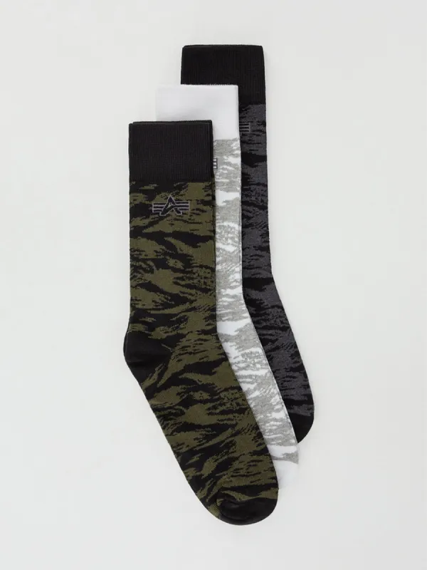 GRAPHIC AOP SOCKS 3PK sold by Alpha Industries