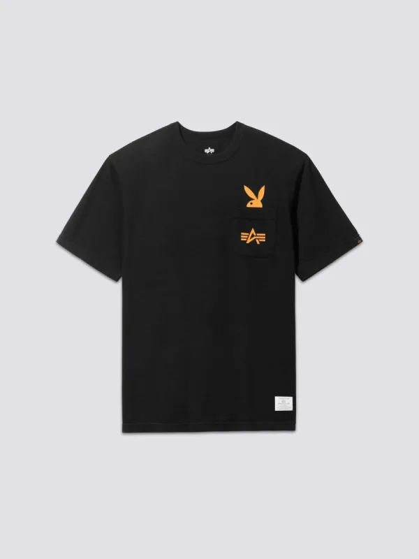 PLAYBOY X ALPHA PLAY FOREVER POCKET TEE sold by Alpha Industries