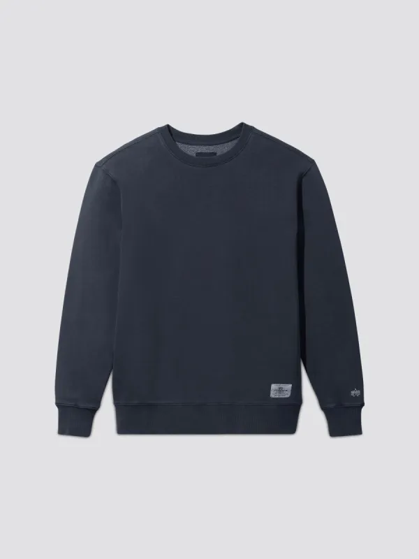 ESSENTIAL WASHED CREWNECK sold by Alpha Industries