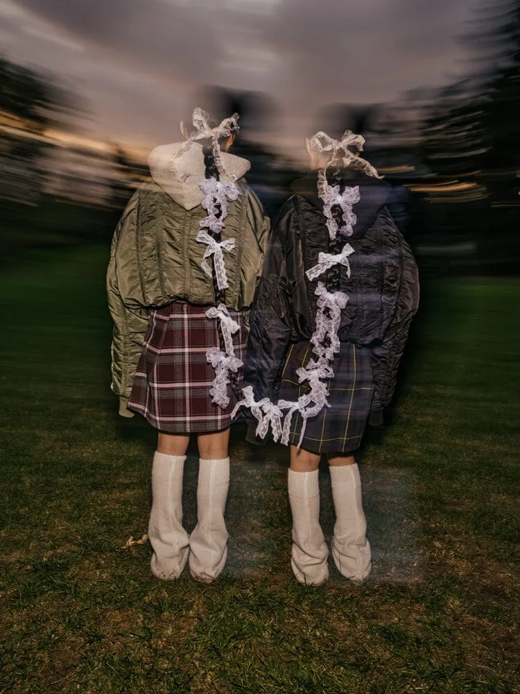 ALPHA X MADEME HOODED RUCHED MA-1 BOMBER JACKET sold by Alpha Industries product image thumbnail 5