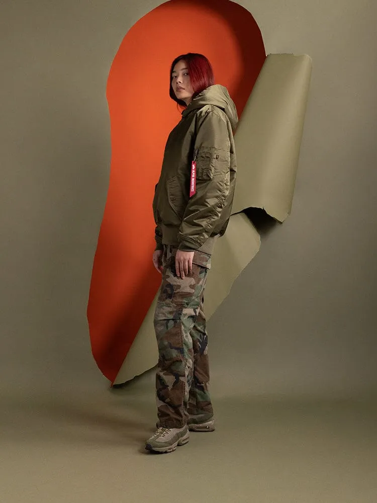 WOMEN'S PULL-OVER MA-1 JACKET HOODIE sold by Alpha Industries product image thumbnail 4