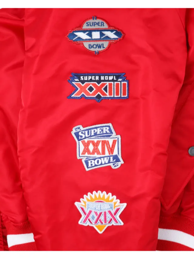 SAN FRANCISCO 49ERS X ALPHA X NEW ERA MA-1 BOMBER JACKET sold by Alpha Industries product image thumbnail 5