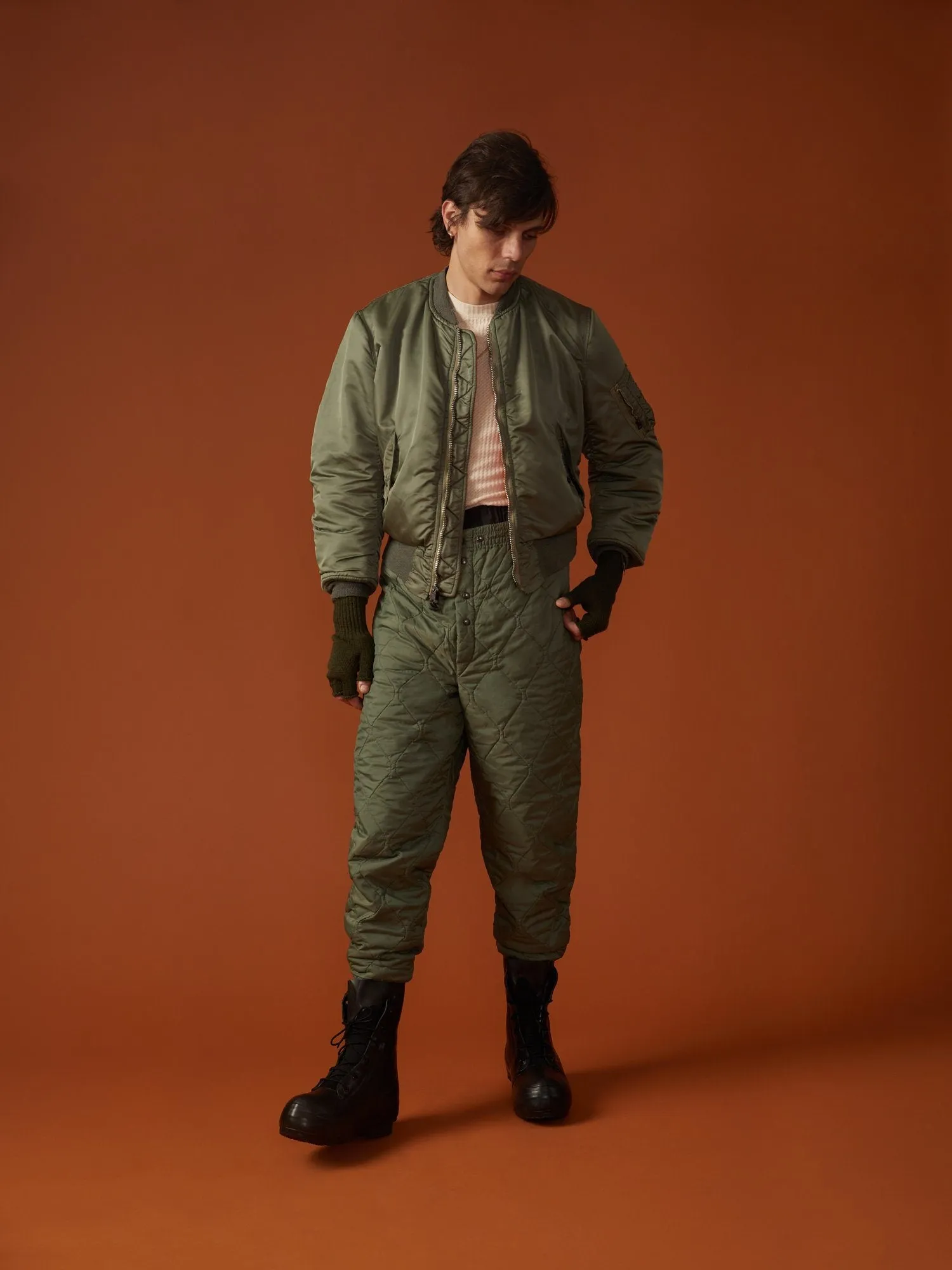 VINTAGE '73 ALPHA INDUSTRIES USAF MA-1 BOMBER JACKET sold by Alpha Industries product image thumbnail 3