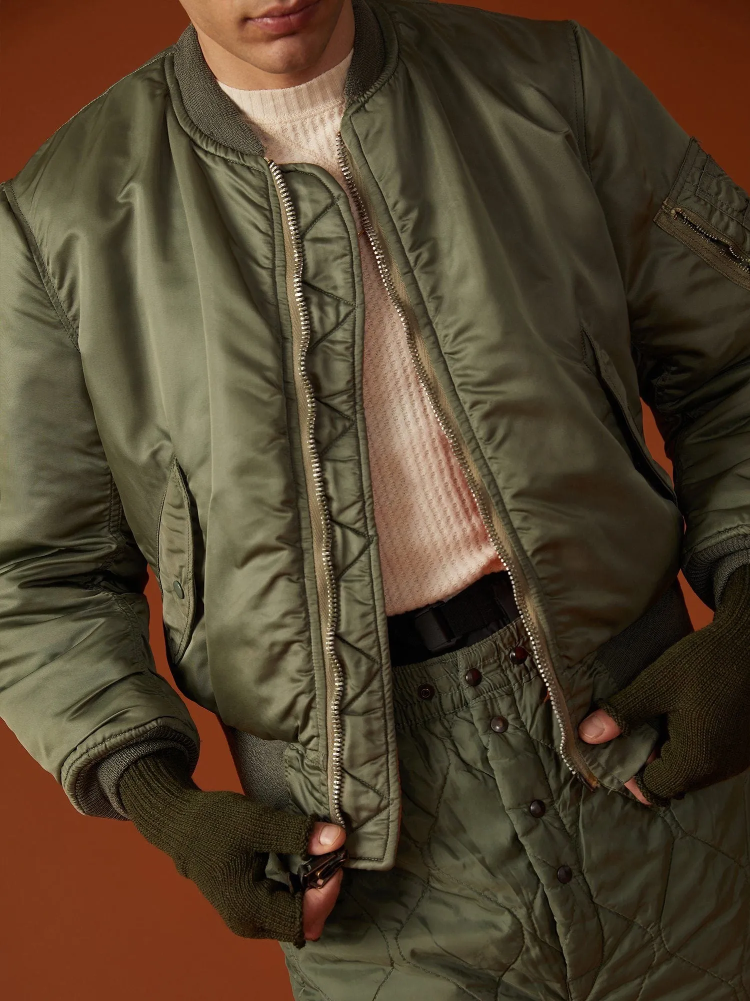 VINTAGE '73 ALPHA INDUSTRIES USAF MA-1 BOMBER JACKET sold by Alpha Industries product image thumbnail 4