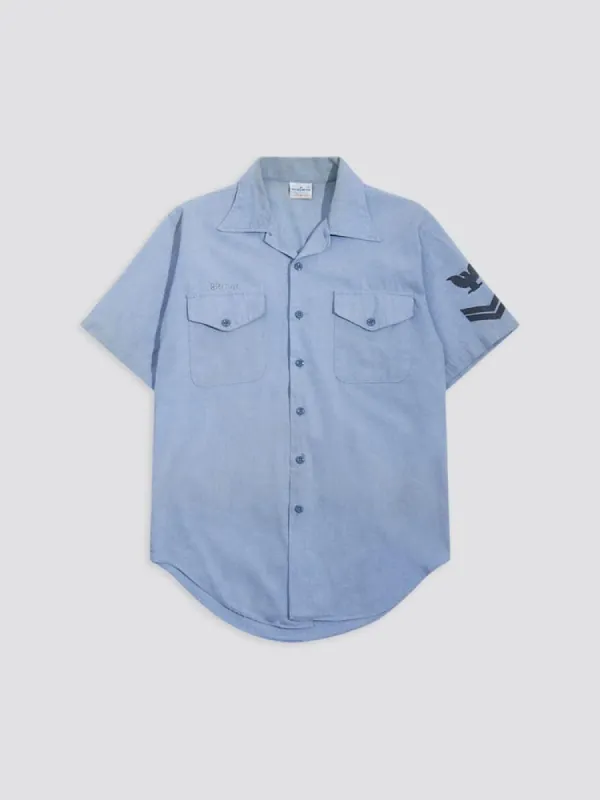 US NAVY 1970s CHAMBRAY SHIRT sold by Alpha Industries
