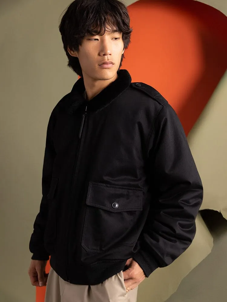 1940S B-10 BOMBER JACKET (BLACK) sold by Alpha Industries product image thumbnail 2