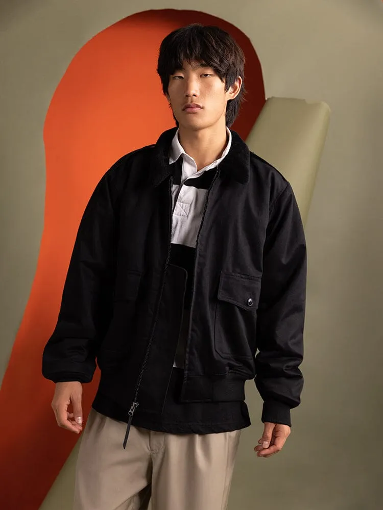 1940S B-10 BOMBER JACKET (BLACK) sold by Alpha Industries product image thumbnail 3