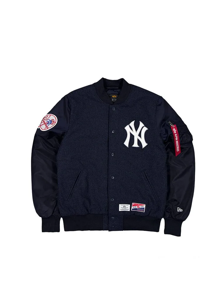 NEW YORK YANKEES X ALPHA X NEW ERA MA-1 BOMBER JACKET sold by Alpha Industries