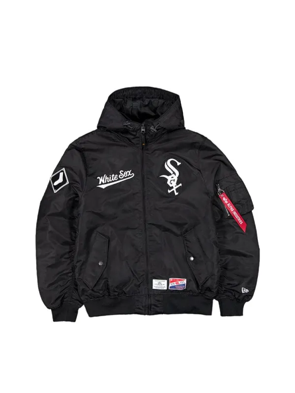CHICAGO WHITE SOX X ALPHA X NEW ERA L-2B BOMBER JACKET (BLACK) sold by Alpha Industries