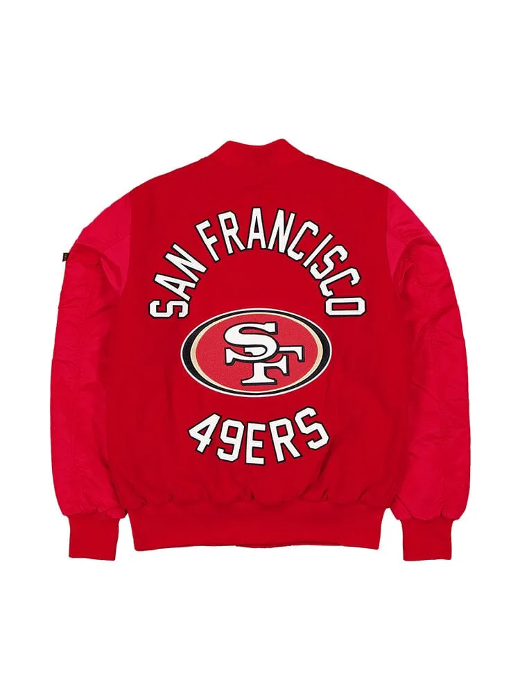 SAN FRANSISCO 49ERS X ALPHA X NEW ERA MA-1 BOMBER JACKET sold by Alpha Industries product image thumbnail 2