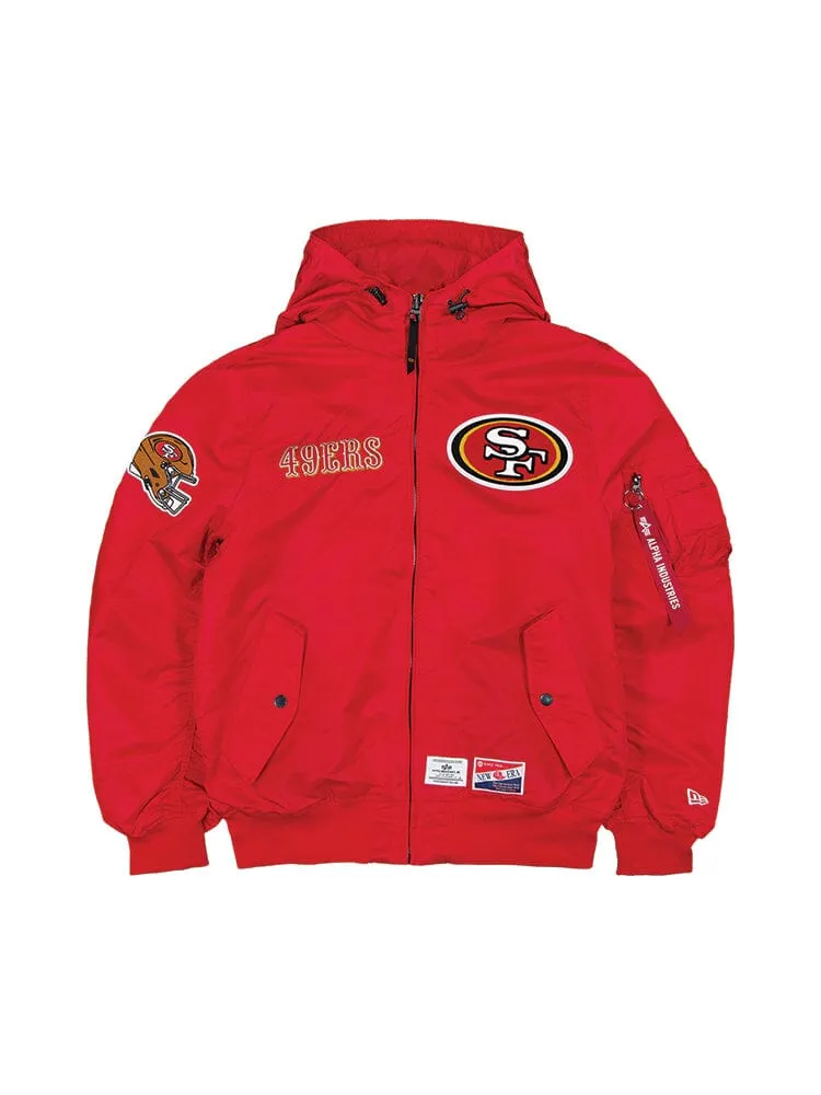 SAN FRANCISCO 49ERS X ALPHA X NEW ERA L-2B BOMBER JACKET sold by Alpha Industries product image thumbnail 3