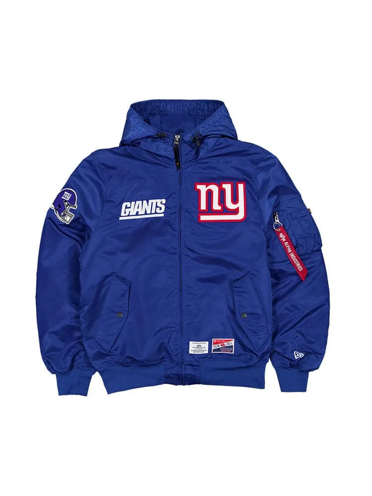 NEW YORK GIANTS X ALPHA X NEW ERA L-2B BOMBER JACKET sold by Alpha Industries