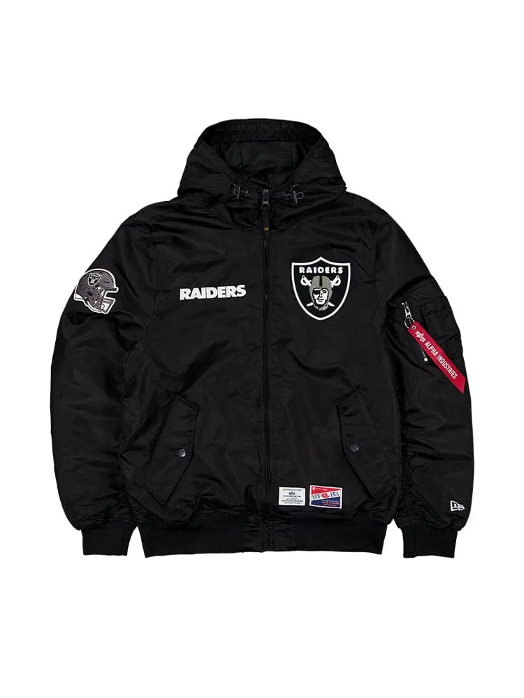 LAS VEGAS RAIDERS X ALPHA X NEW ERA L-2B BOMBER JACKET sold by Alpha Industries