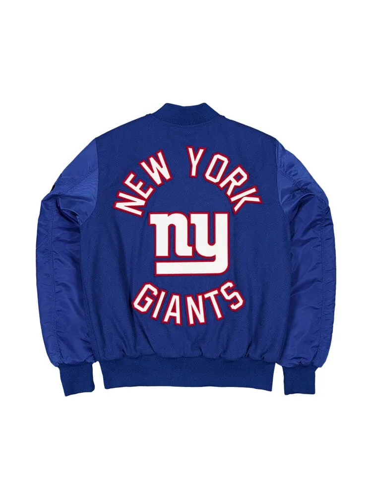 NEW YORK GIANTS X ALPHA X NEW ERA MA-1 BOMBER JACKET sold by Alpha Industries product image thumbnail 2