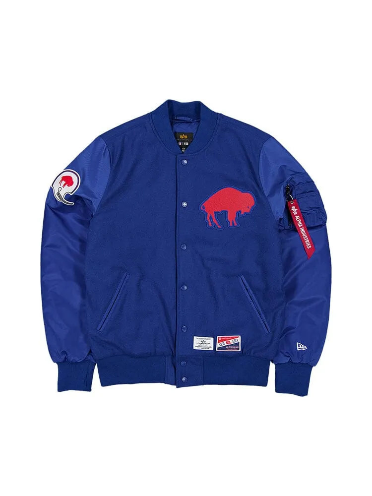 BUFFALO BILLS X ALPHA X NEW ERA MA-1 BOMBER JACKET sold by Alpha Industries