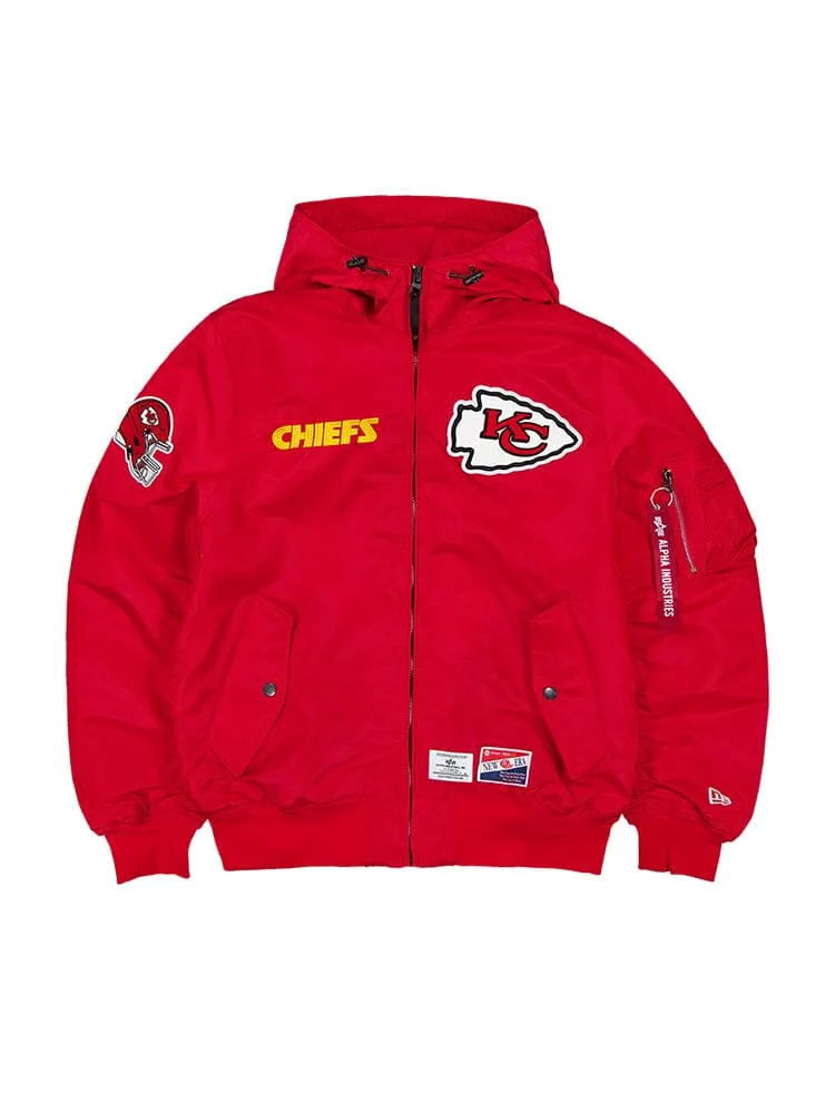 KANSAS CITY CHIEFS X ALPHA X NEW ERA L-2B BOMBER JACKET sold by Alpha Industries