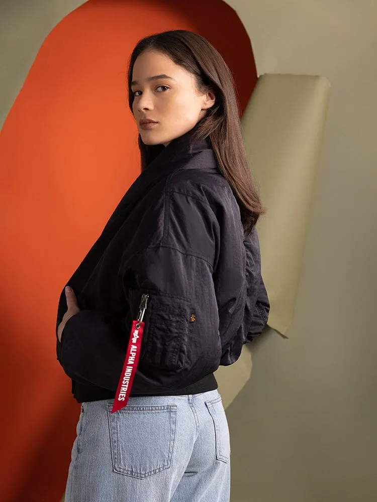 SHAWL COLLAR BOMBER JACKET WOMENS sold by Alpha Industries product image thumbnail 3