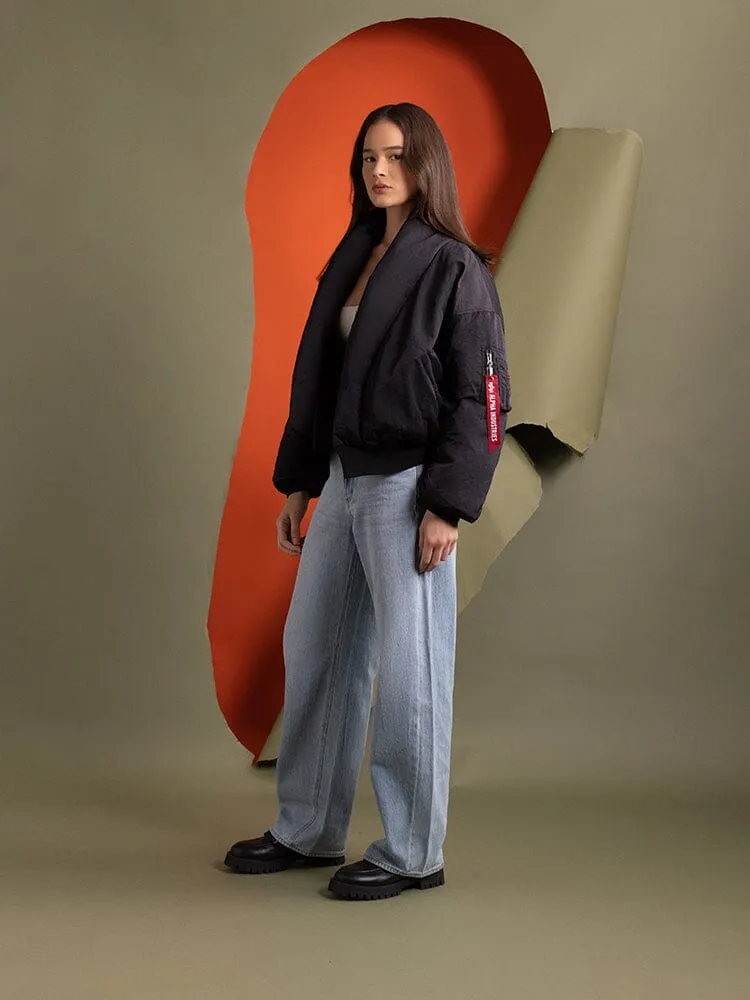 SHAWL COLLAR BOMBER JACKET WOMENS sold by Alpha Industries product image thumbnail 5