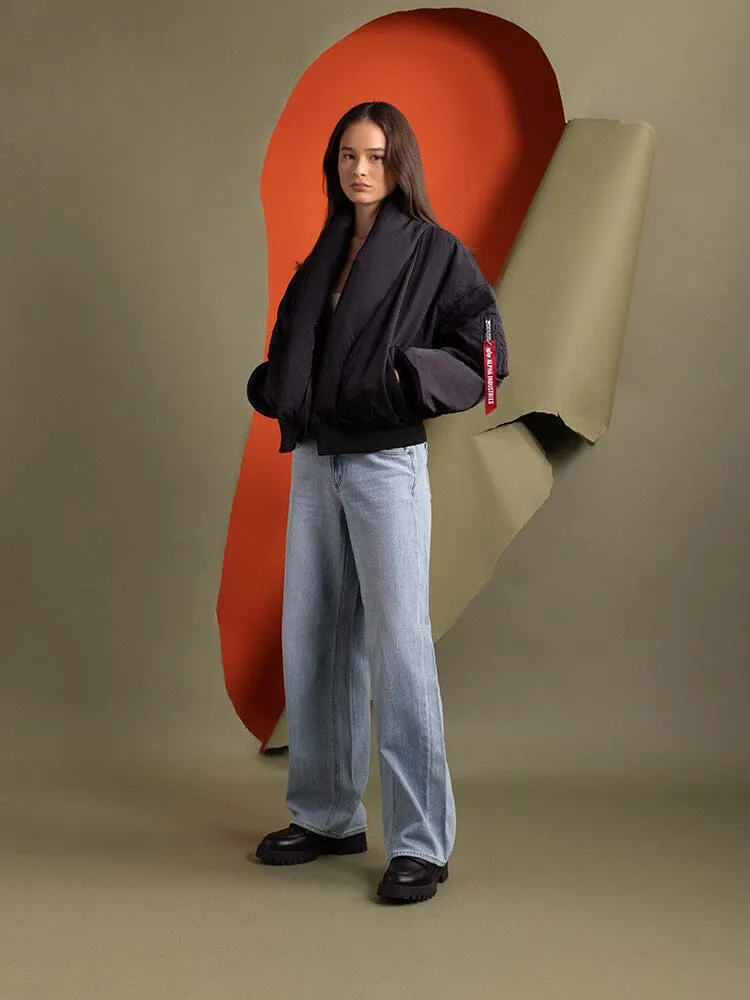 SHAWL COLLAR BOMBER JACKET WOMENS sold by Alpha Industries product image thumbnail 4