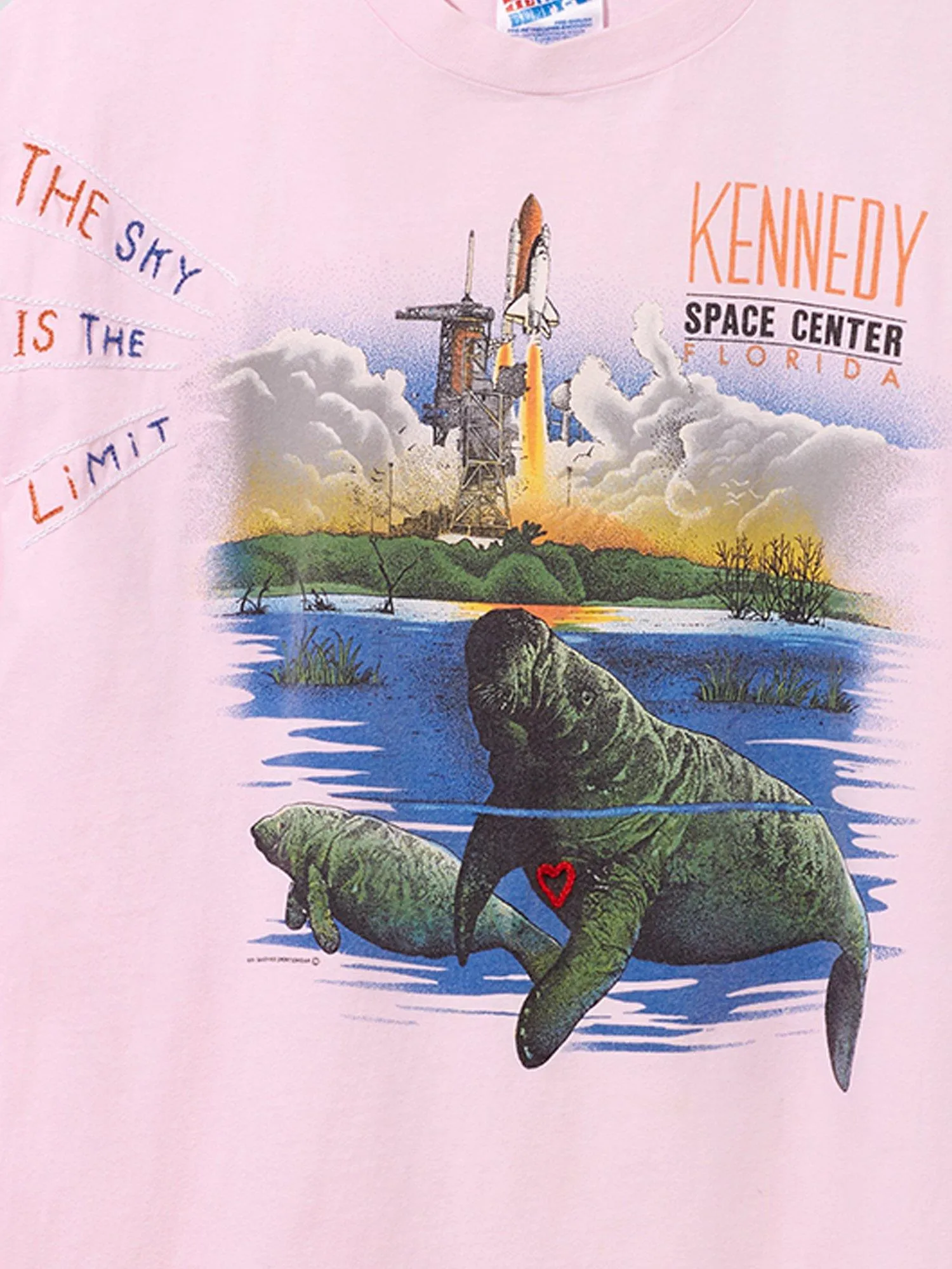 UPCYCLED NASA CHAIN STITCH SKY LIMIT TEE sold by Alpha Industries product image thumbnail 2