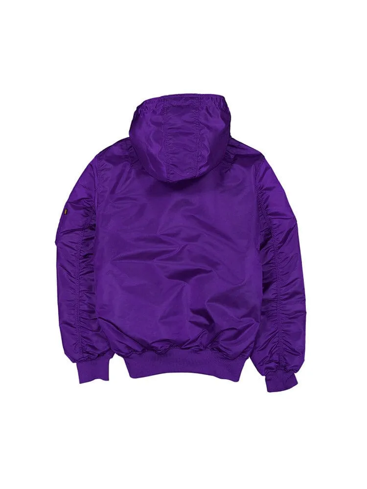 LOS ANGELES LAKERS X ALPHA X NEW ERA L-2B HOODED BOMBER JACKET sold by Alpha Industries product image thumbnail 2