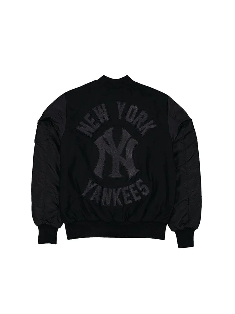 NEW YORK YANKEES X ALPHA X NEW ERA WOOL VARSITY MA-1 BOMBER JACKET sold by Alpha Industries product image thumbnail 2