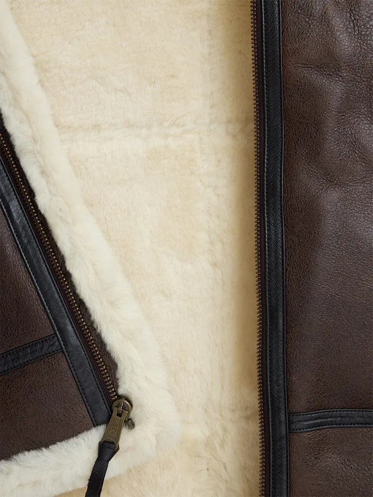 B-3 SHERPA LEATHER JACKET sold by Alpha Industries product image thumbnail 4