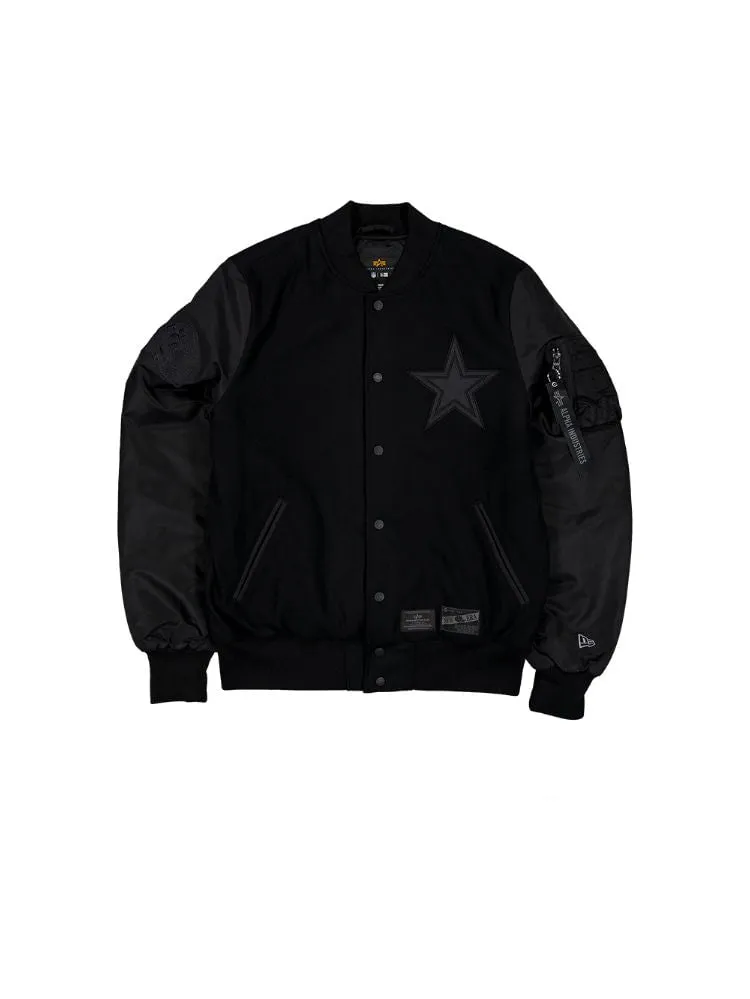 DALLAS COWBOYS X ALPHA X NEW ERA WOOL VARSITY MA-1 BOMBER JACKET sold by Alpha Industries
