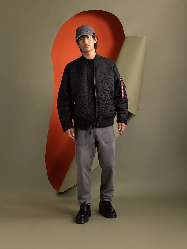 CAMO QUILTED MA-1 BOMBER JACKET BLACK sold by Alpha Industries product image thumbnail 4