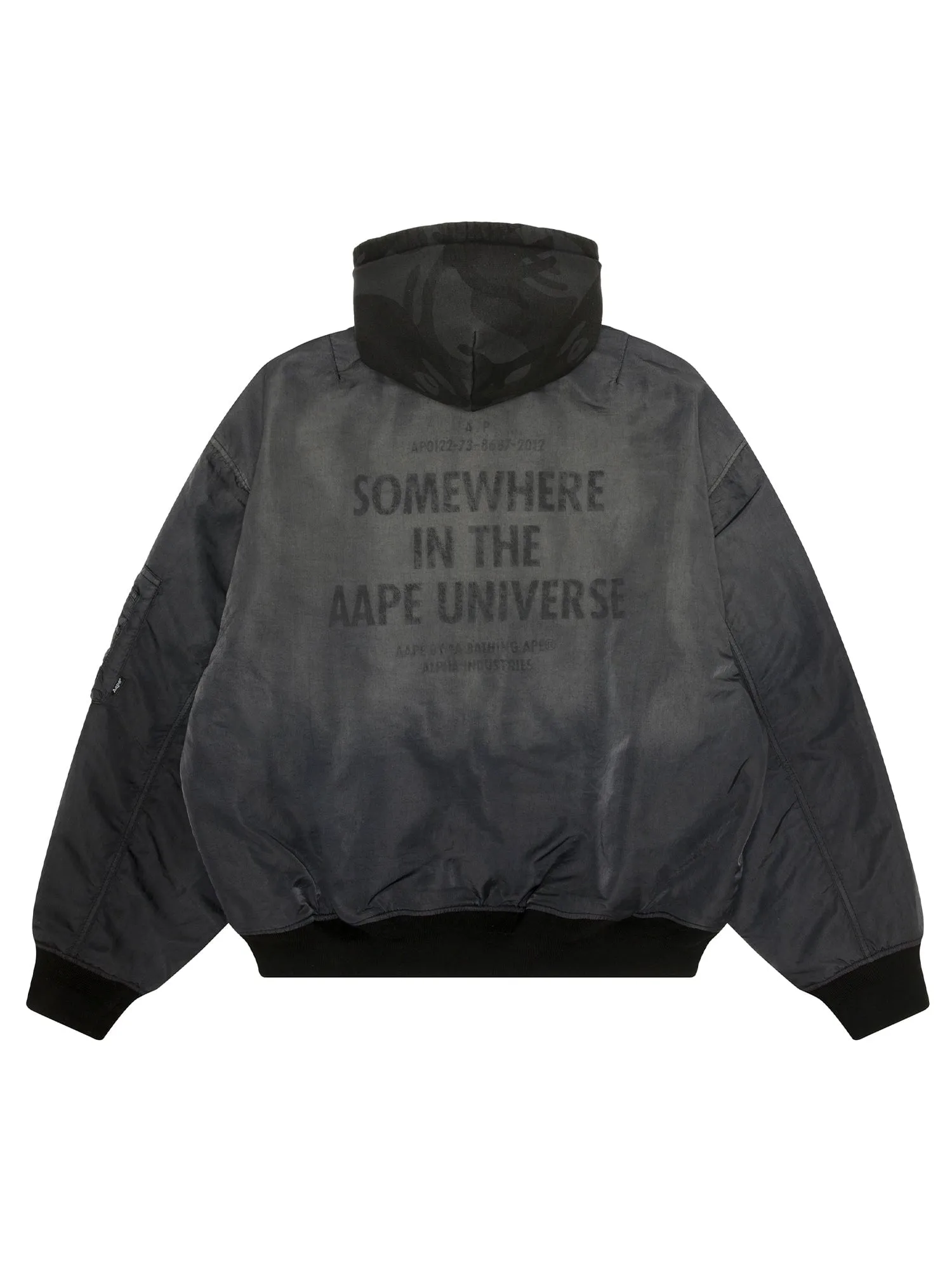 ジャケット・アウター A BATHING APE Reversible Ma-1 Jacket L Reversible ALPHA INDUSTRIES × BAPE MA-1 Bomber Jacket A