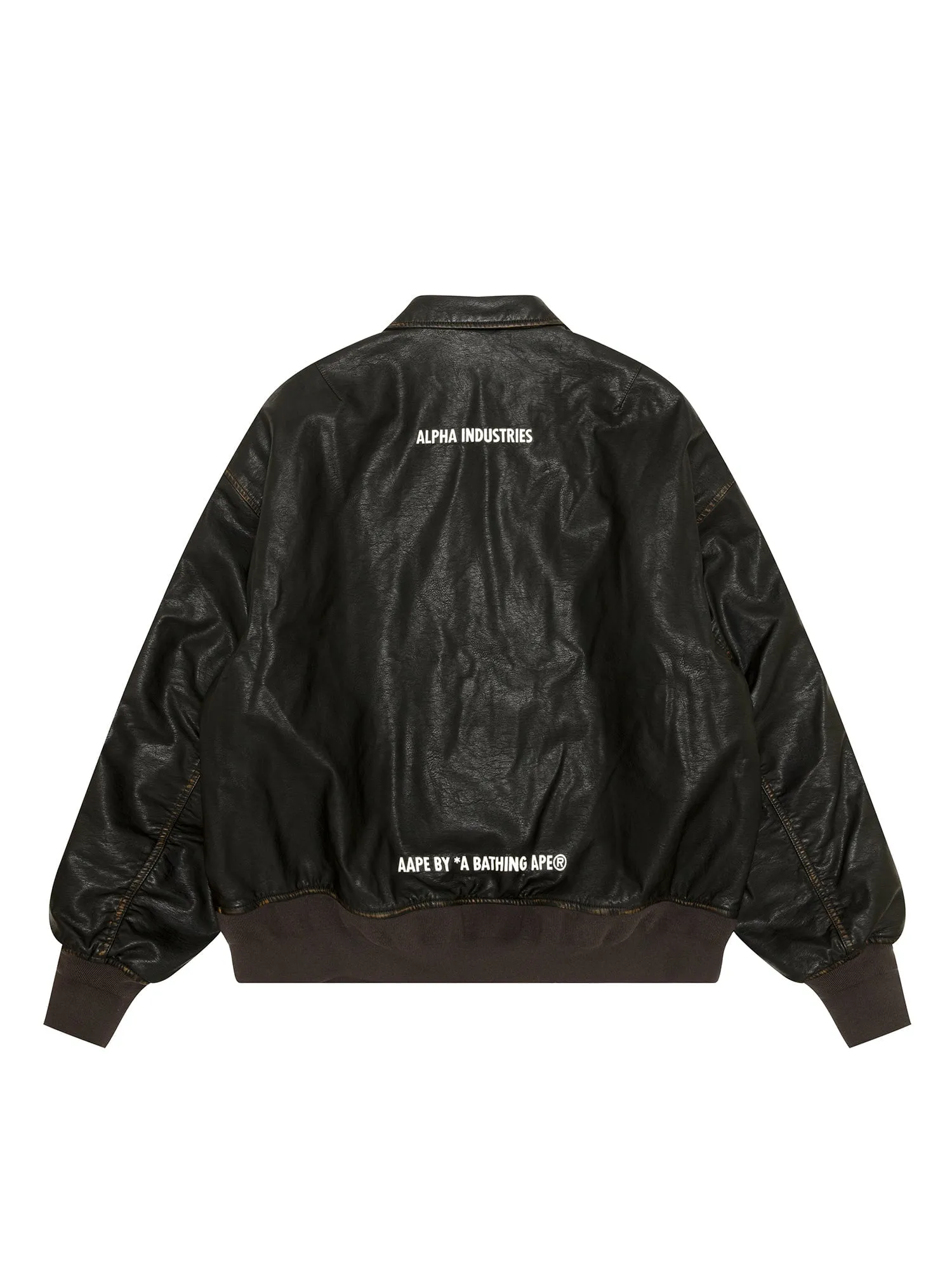 AAPE X ALPHA PU LEATHER QUILTED JACKET sold by Alpha Industries product image thumbnail 2
