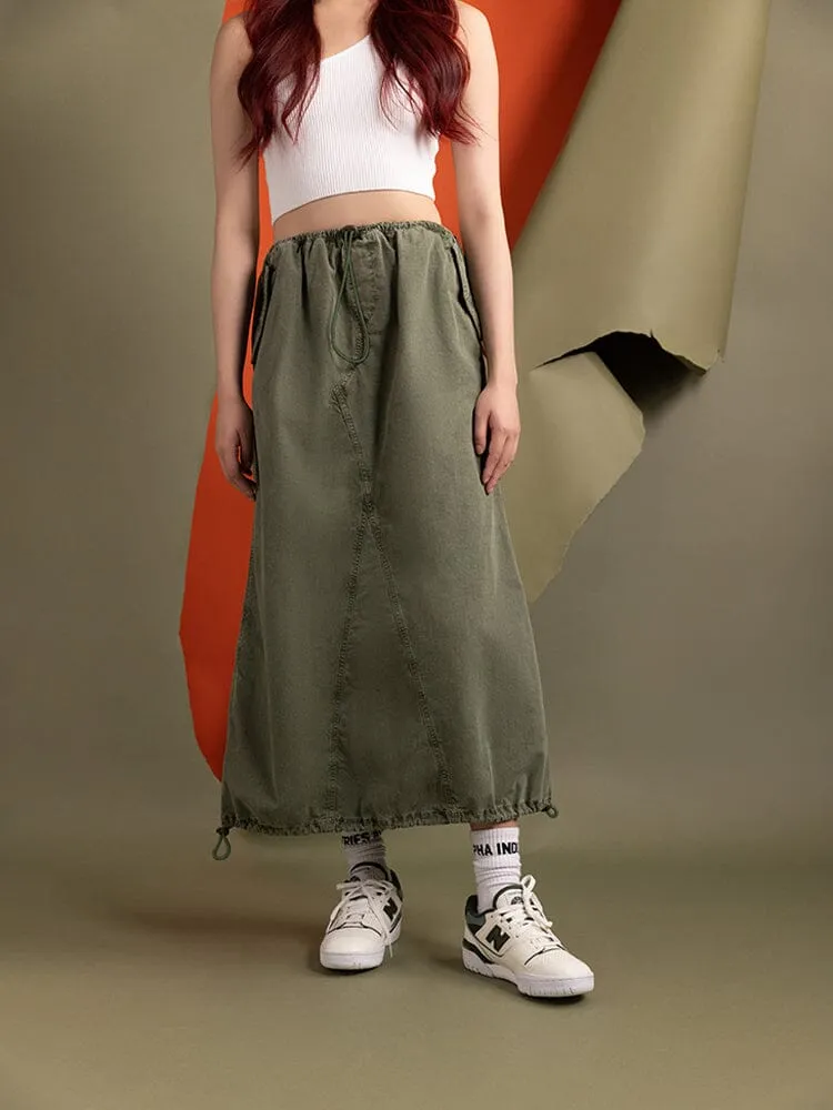 WOMEN'S DRAWCORD SKIRT (SEASONAL) sold by Alpha Industries product image thumbnail 4