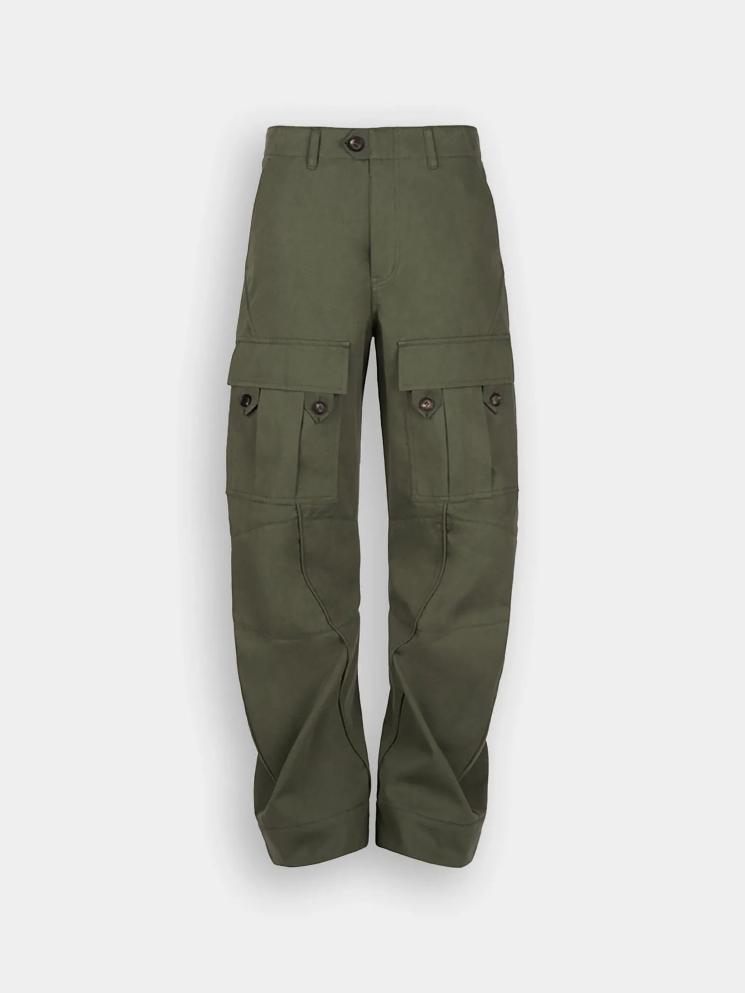 JIYONG KIM X ALPHA CURVED MULTI-POCKET TROUSERS sold by Alpha Industries
