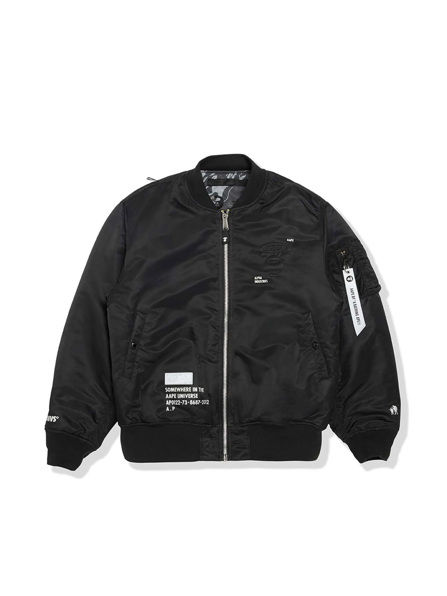 AAPE X ALPHA MA-1 REVERSIBLE BOMBER JACKET sold by Alpha Industries