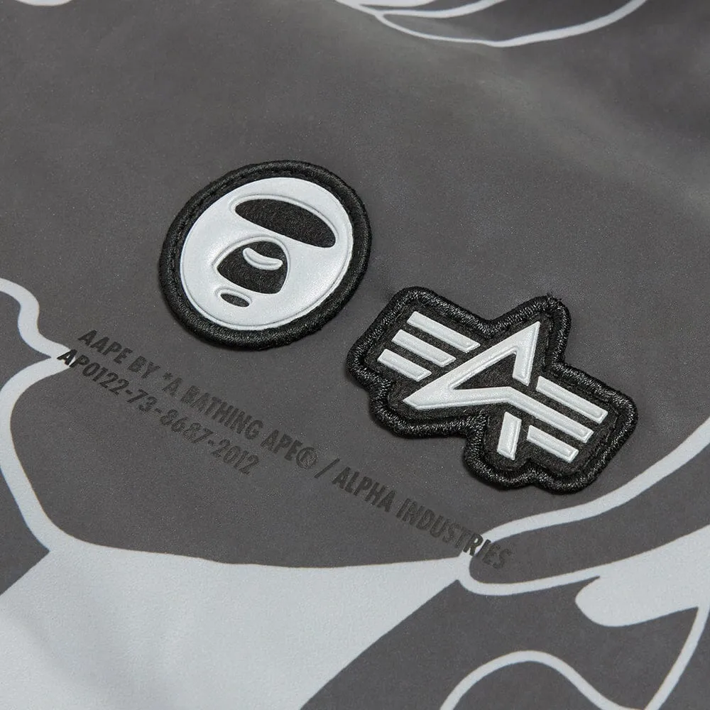 AAPE X ALPHA MA-1 REVERSIBLE BOMBER JACKET sold by Alpha Industries product image thumbnail 4