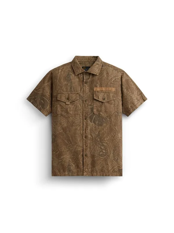 BOTANIC JUNGLE CAMO SS SHIRT sold by Alpha Industries