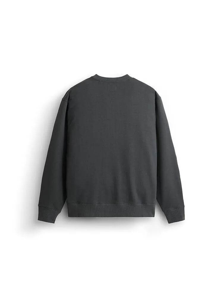 ESSENTIAL FRENCH TERRY CREWNECK GEN II (CHARCOAL) sold by Alpha Industries product image thumbnail 3