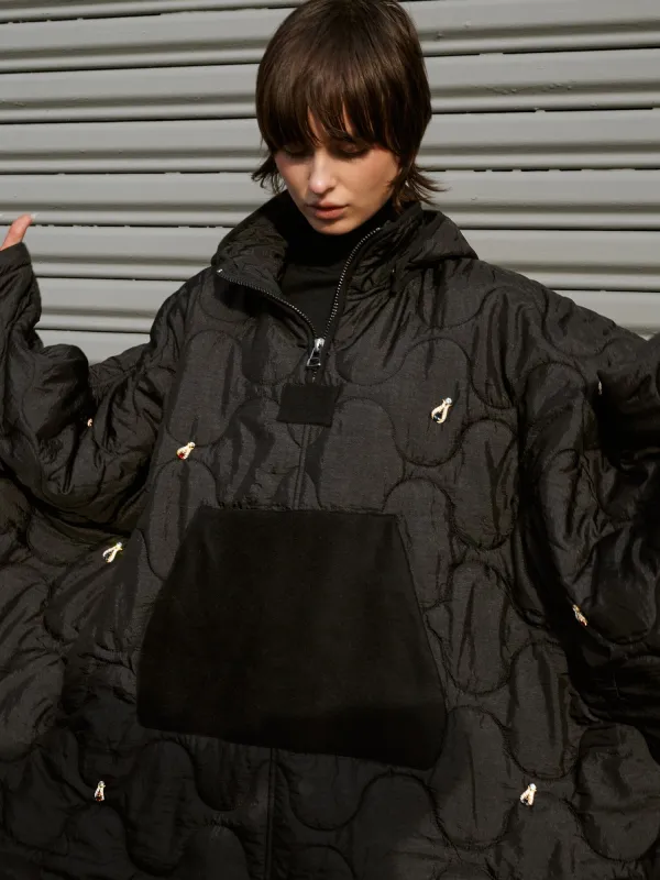 GDBG X ALPHA UPCYCLED BEADED PONCHO sold by Alpha Industries