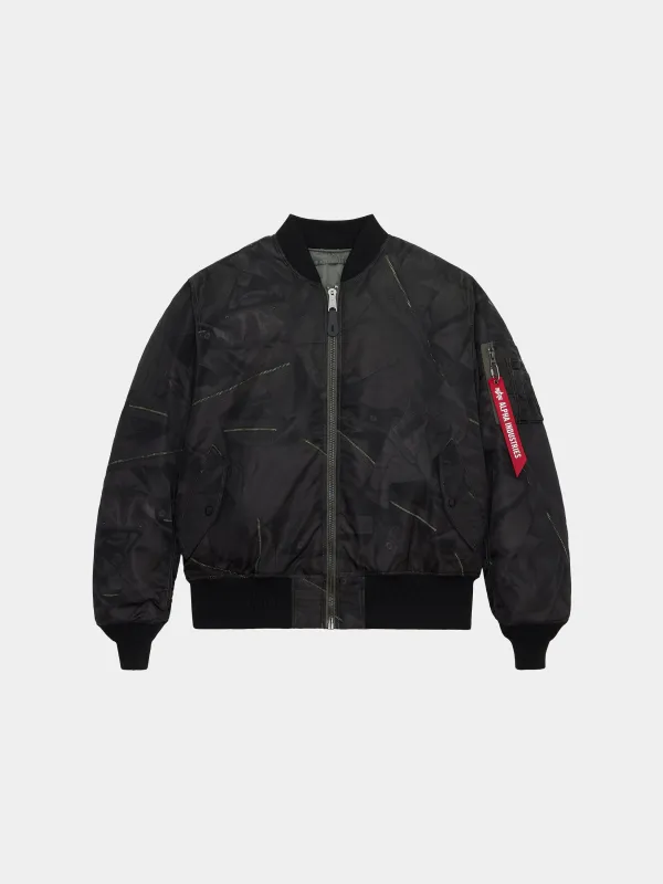 MA-1 ZIPPERED PRINT FLIGHT JACKET sold by Alpha Industries