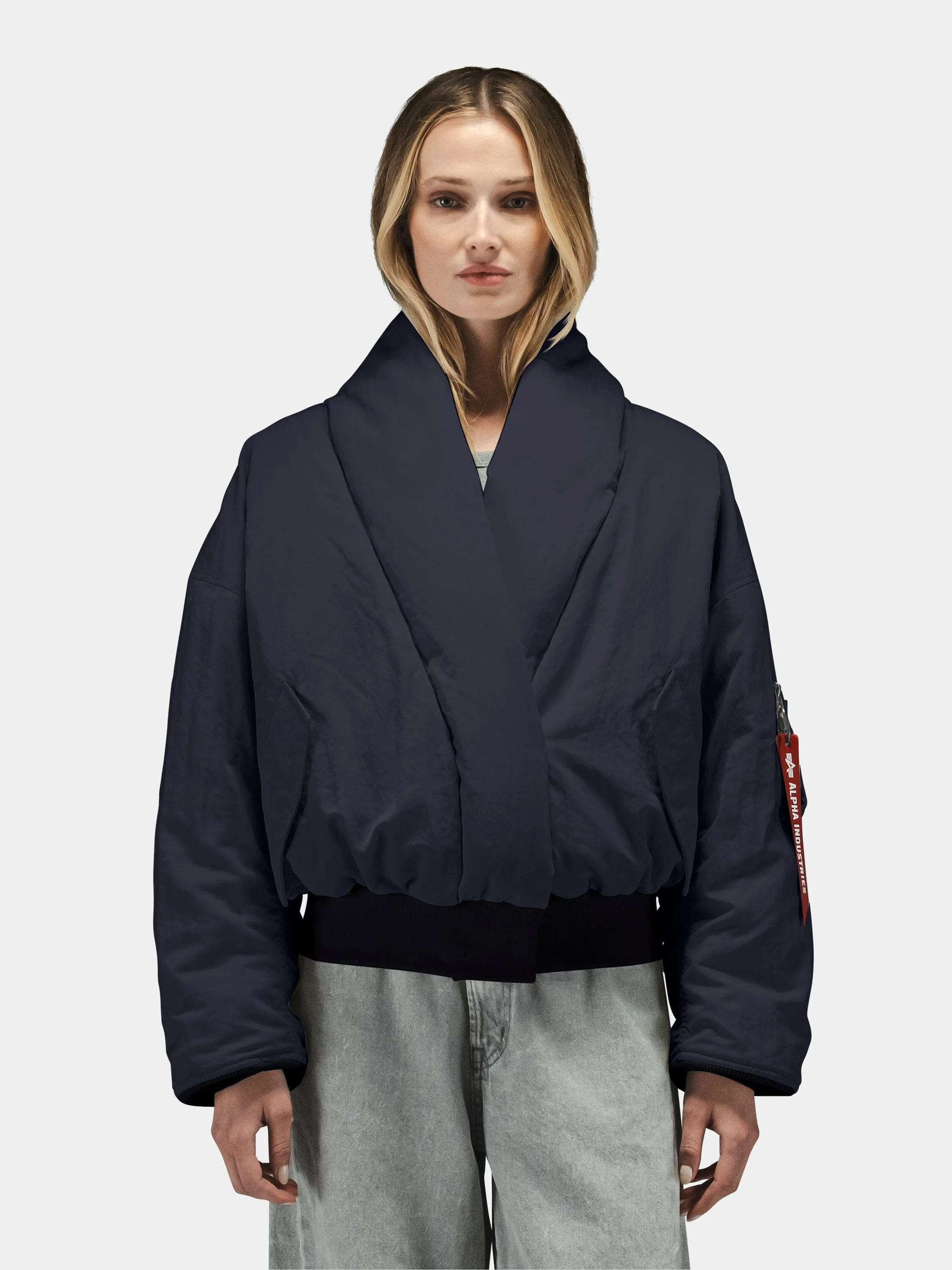 SHAWL COLLAR FLIGHT JACKET WOMENS sold by Alpha Industries product image thumbnail 2