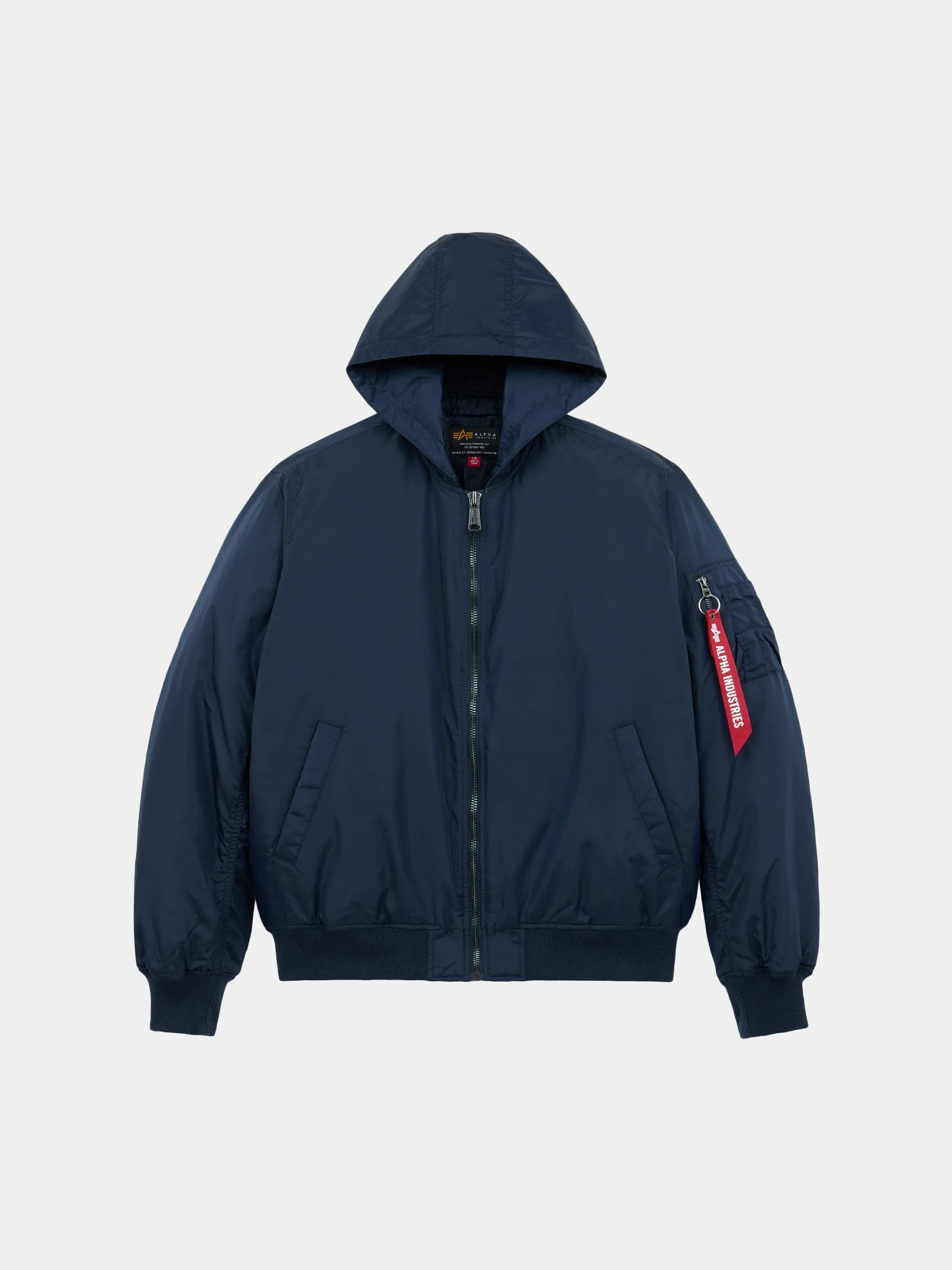 MA-1 HOODED OXFORD FLIGHT JACKET sold by Alpha Industries